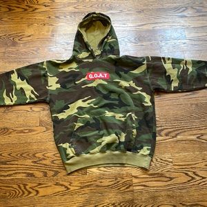 GOAT box logo camo hoodie